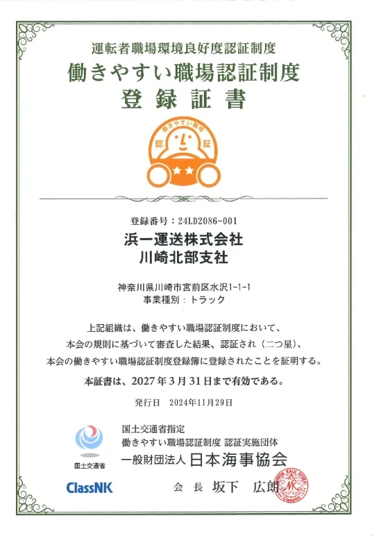 健康経営優良法人の認定